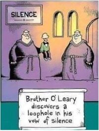 Brother O'Leary's vow of silence.JPG